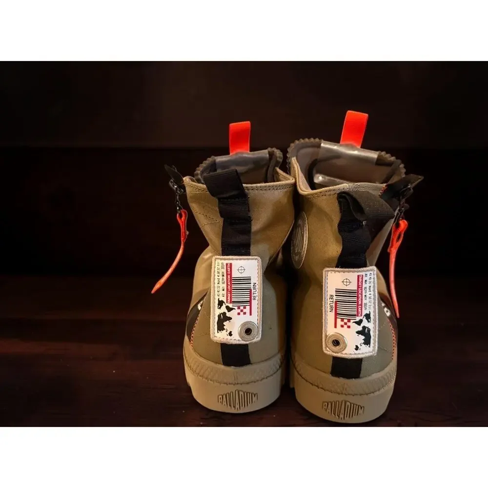 Palladium Pampa Lite Journey Boots Olive Night Green Orange Men's Size 13